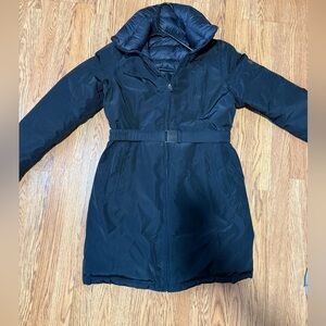 The North Face Women's Black Belted Reversable Puffer Coat